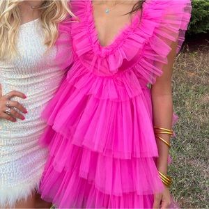 Pink tulle dress